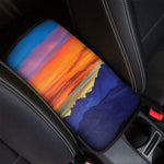 Sunset Mountain Print Car Center Console Cover