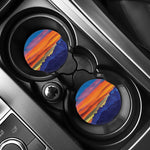 Sunset Mountain Print Car Coasters