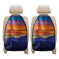 Sunset Mountain Print Car Seat Organizers