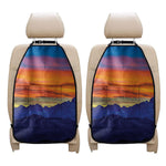 Sunset Mountain Print Car Seat Organizers
