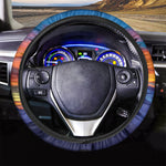 Sunset Mountain Print Car Steering Wheel Cover
