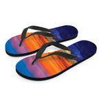 Sunset Mountain Print Flip Flops