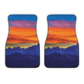 Sunset Mountain Print Front Car Floor Mats