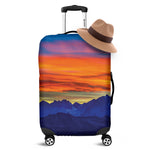 Sunset Mountain Print Luggage Cover