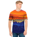 Sunset Mountain Print Men's T-Shirt