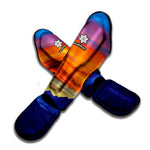Sunset Mountain Print Muay Thai Shin Guard