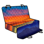 Sunset Mountain Print Pet Car Back Seat Cover