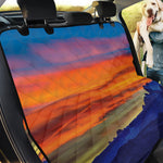 Sunset Mountain Print Pet Car Back Seat Cover