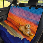 Sunset Mountain Print Pet Car Back Seat Cover