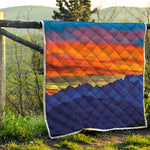 Sunset Mountain Print Quilt