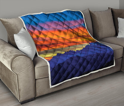 Sunset Mountain Print Quilt