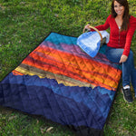 Sunset Mountain Print Quilt