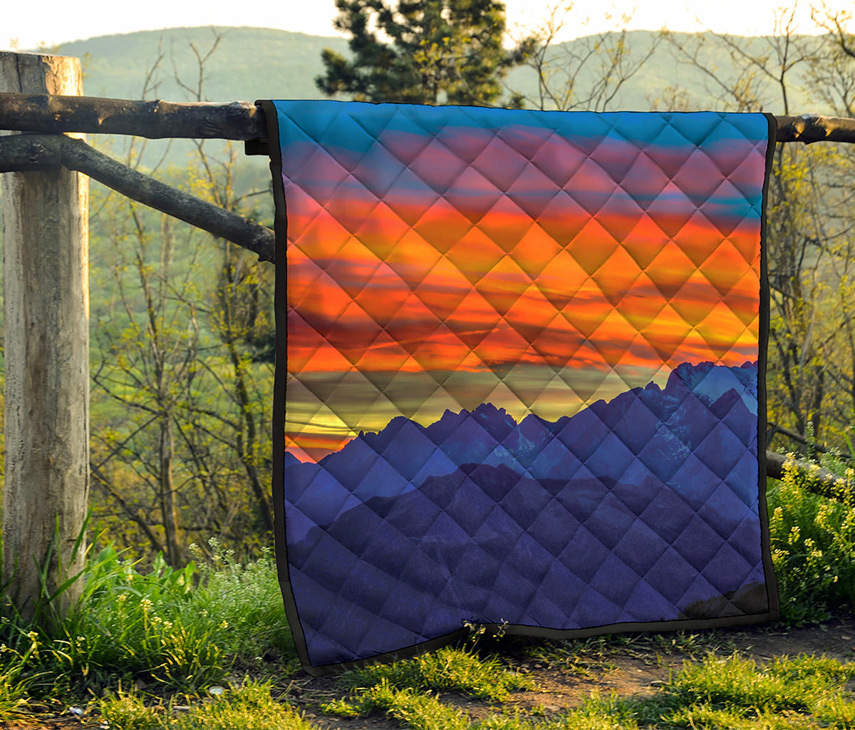 Sunset Mountain Print Quilt