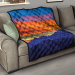 Sunset Mountain Print Quilt