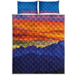 Sunset Mountain Print Quilt Bed Set