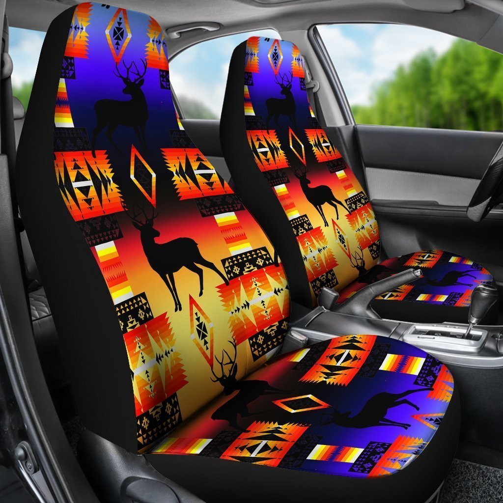 Sunset Native Deer Universal Fit Car Seat Covers GearFrost