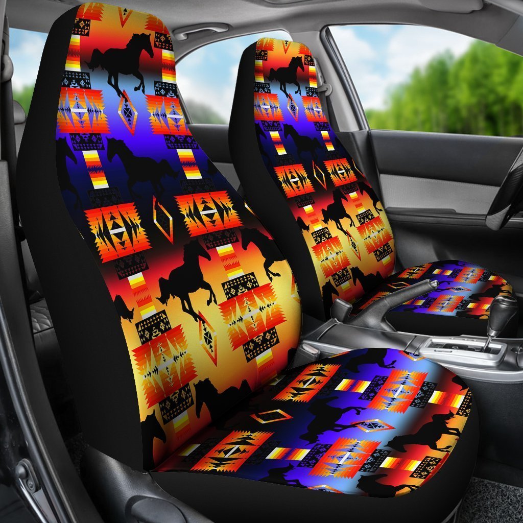 Sunset Native Horse Universal Fit Car Seat Covers GearFrost