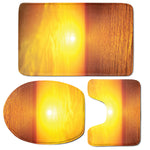 Sunset Over Sea Print 3 Piece Bath Mat Set