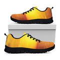 Sunset Over Sea Print Black Running Shoes