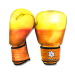 Sunset Over Sea Print Boxing Gloves