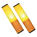 Sunset Over Sea Print Car Seat Belt Covers