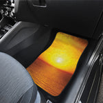 Sunset Over Sea Print Front and Back Car Floor Mats