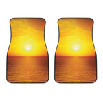 Sunset Over Sea Print Front Car Floor Mats