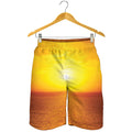 Sunset Over Sea Print Men's Shorts