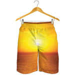 Sunset Over Sea Print Men's Shorts