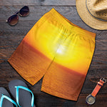 Sunset Over Sea Print Men's Shorts
