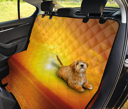 Sunset Over Sea Print Pet Car Back Seat Cover