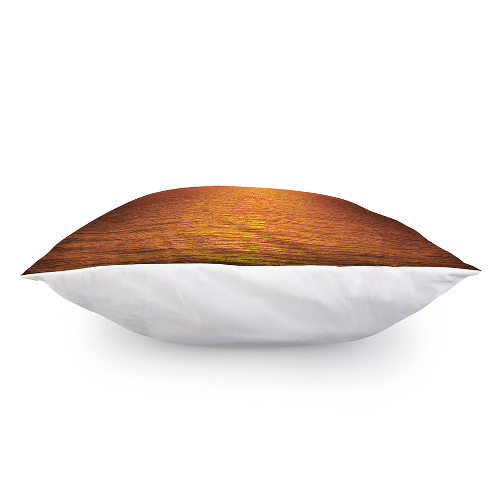 Sunset Over Sea Print Pillow Cover
