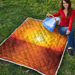 Sunset Over Sea Print Quilt