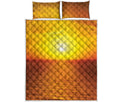 Sunset Over Sea Print Quilt Bed Set