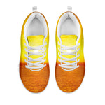 Sunset Over Sea Print White Sneakers