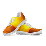 Sunset Over Sea Print White Sneakers