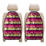 Sunset Palm Tree Pattern Print Car Seat Organizers