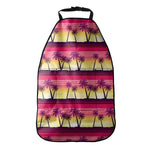 Sunset Palm Tree Pattern Print Car Seat Organizers