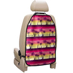 Sunset Palm Tree Pattern Print Car Seat Organizers