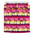 Sunset Palm Tree Pattern Print Duvet Cover Bedding Set