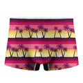 Sunset Palm Tree Pattern Print Men's Boxer Briefs