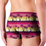 Sunset Palm Tree Pattern Print Men's Boxer Briefs