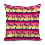 Sunset Palm Tree Pattern Print Pillow Cover