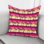Sunset Palm Tree Pattern Print Pillow Cover