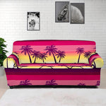 Sunset Palm Tree Pattern Print Sofa Cover