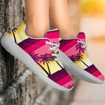 Sunset Palm Tree Pattern Print Sport Shoes GearFrost