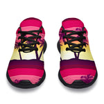 Sunset Palm Tree Pattern Print Sport Shoes GearFrost