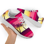 Sunset Palm Tree Pattern Print Sport Shoes GearFrost