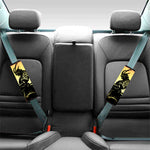 Sunset Samurai Warrior Print Car Seat Belt Covers