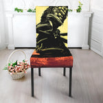 Sunset Samurai Warrior Print Dining Chair Slipcover